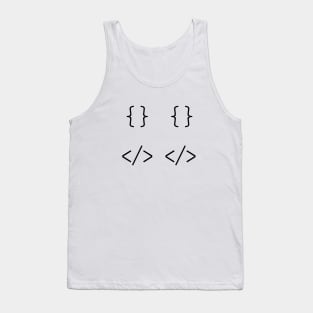 Code - Curly Braces and Tags Tank Top